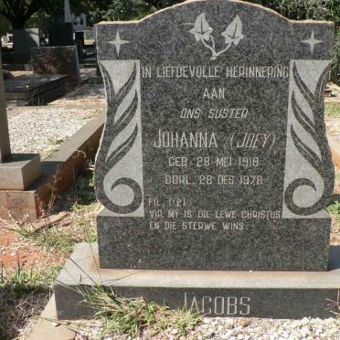 JACOBS Johanna 1918-1976