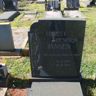 JANSEN Ernest Hendrik 1919-1982