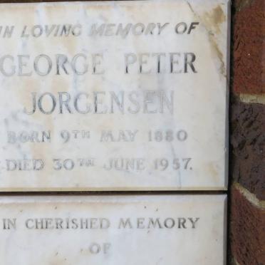 JORGENSEN George Peter 1880-1957