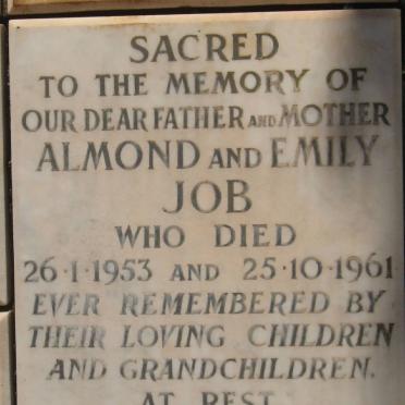 JOB Almond -1953 &amp; Emily -1961