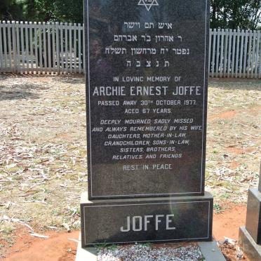 JOFFE Archie Ernest -1977