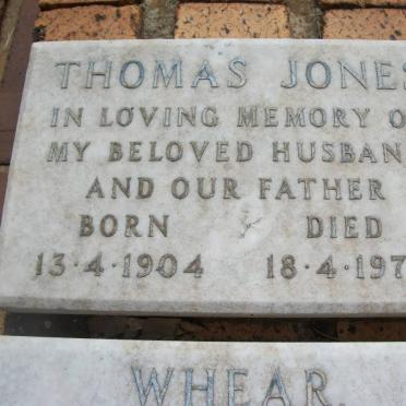 JONES Thomas 1904-1970