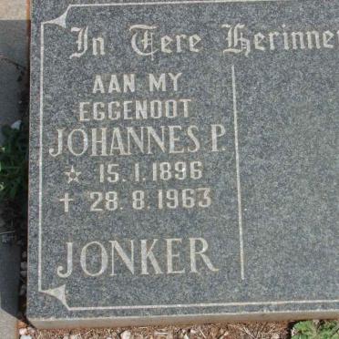 JONKER Johannes P. 1896-1963