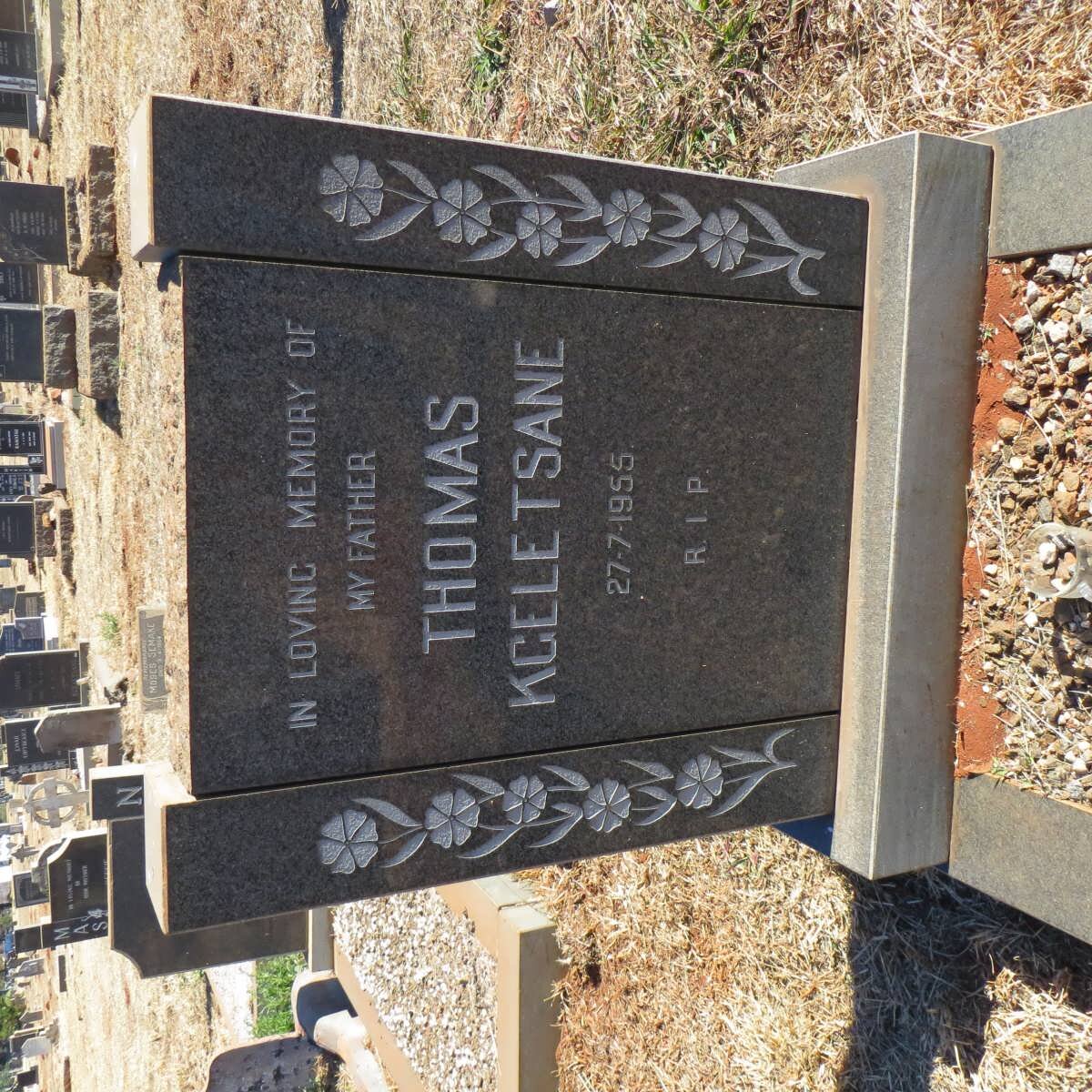 KGELETSANE Thomas 1955