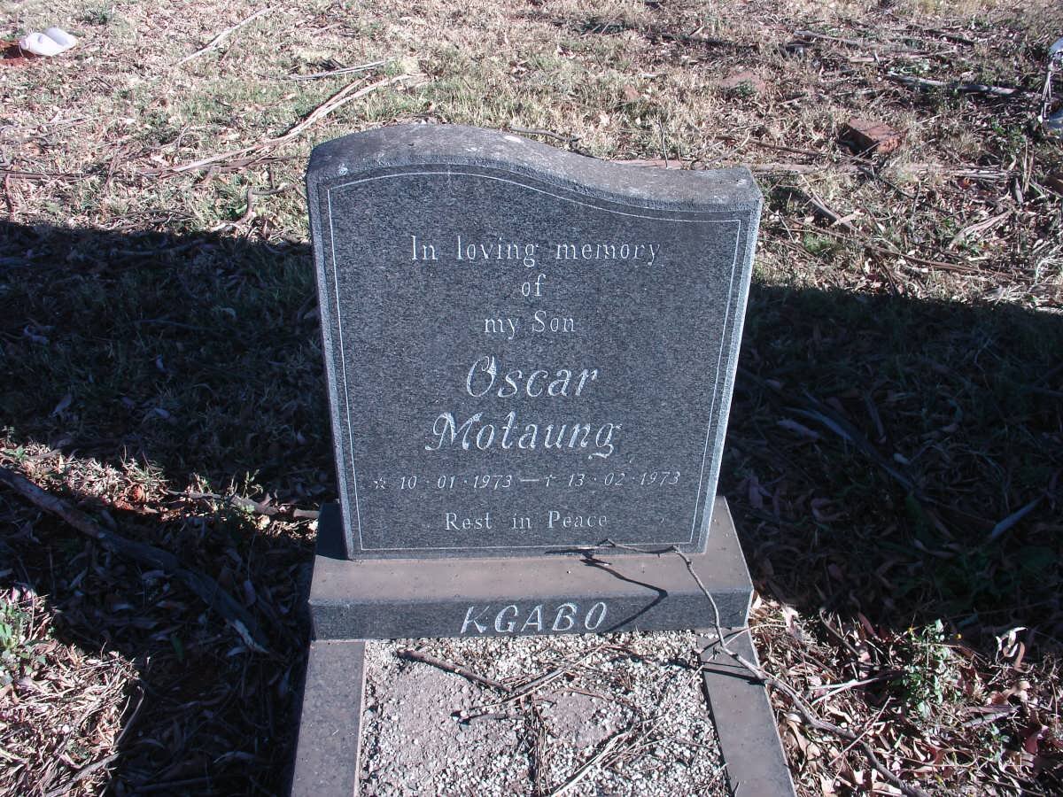 KGABO Oscar Motaung 1973-1973