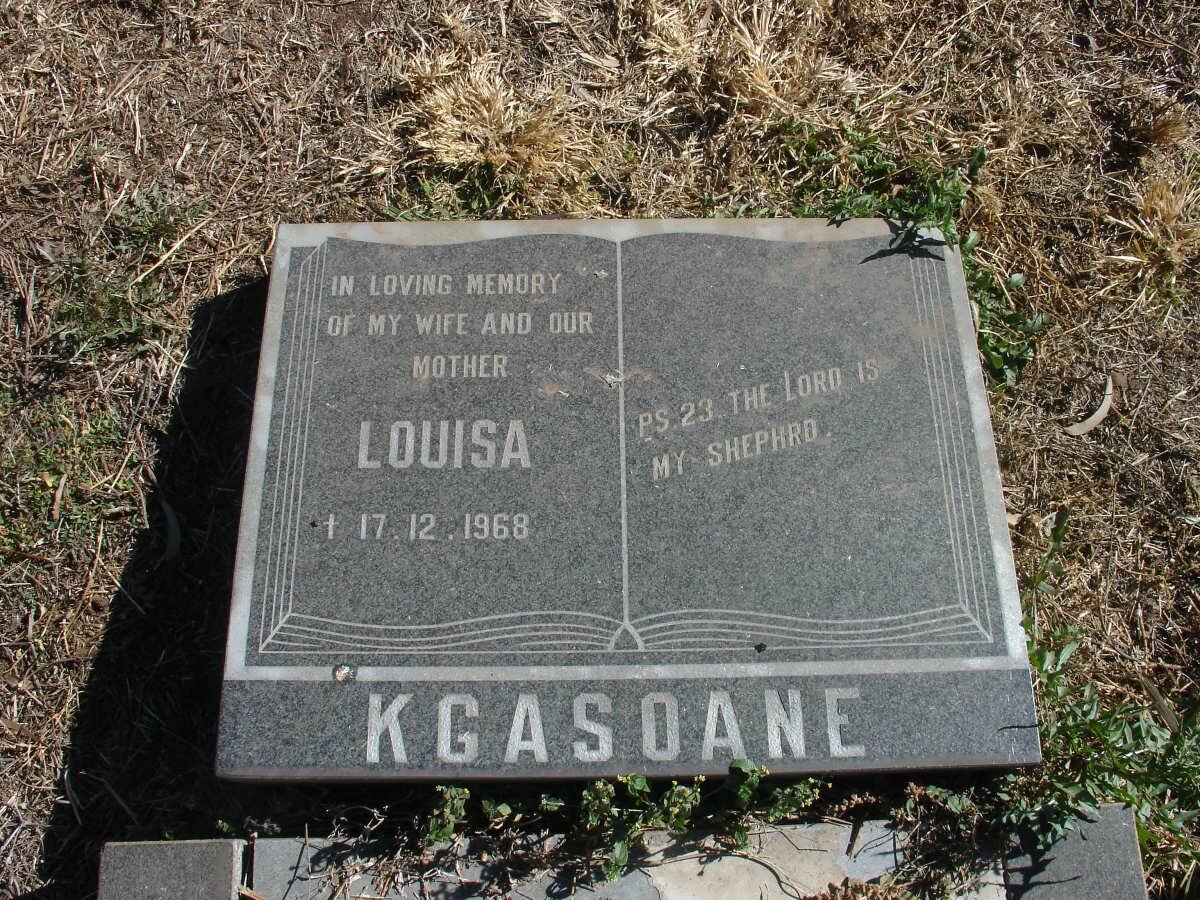 KGASOANE Louisa -1968