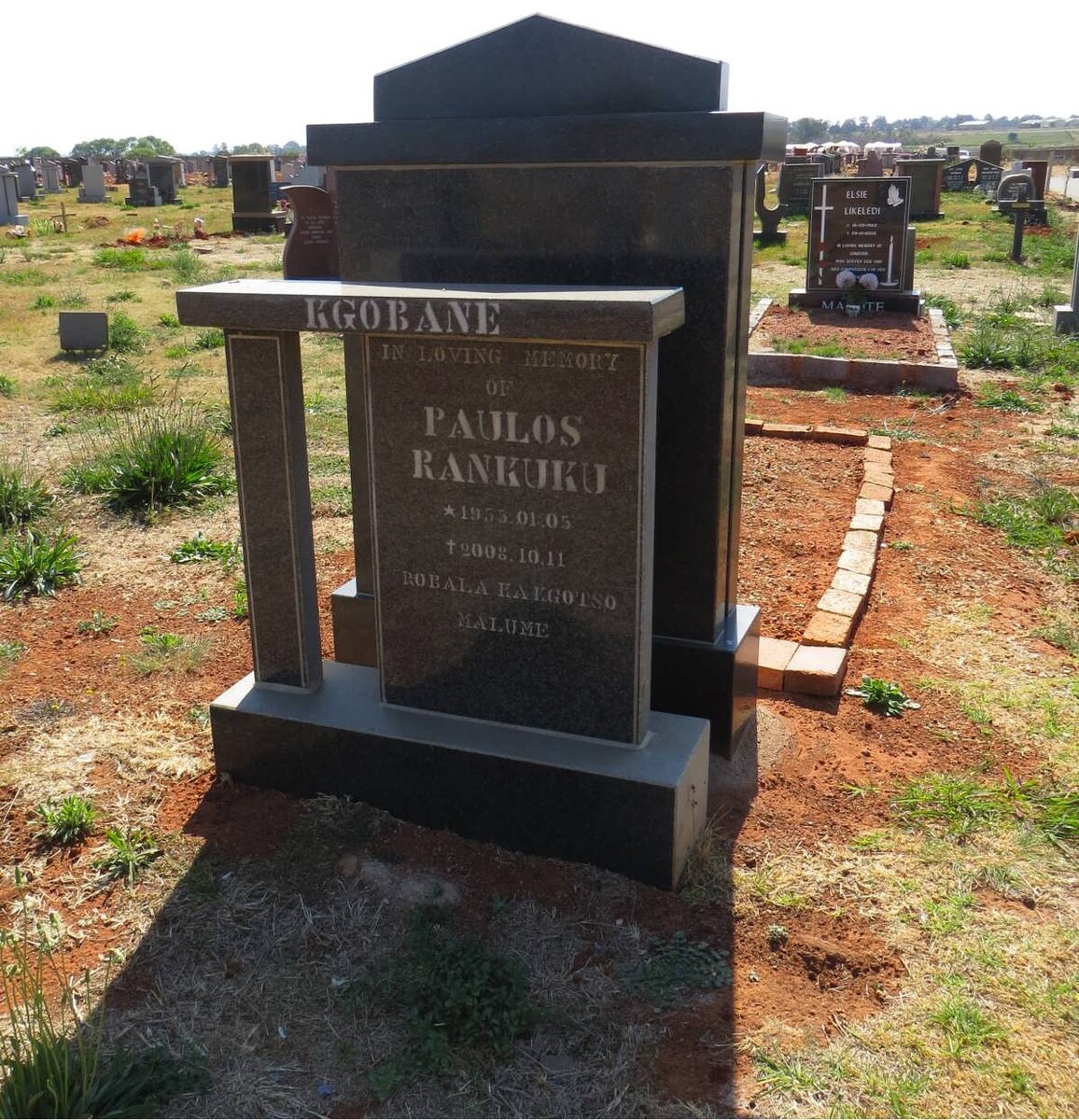 KGOBANE Paulos Rankuku 1955-2008