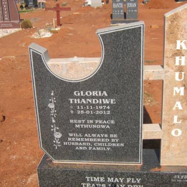 KHUMALO Thandiwe Gloria 1974-2012