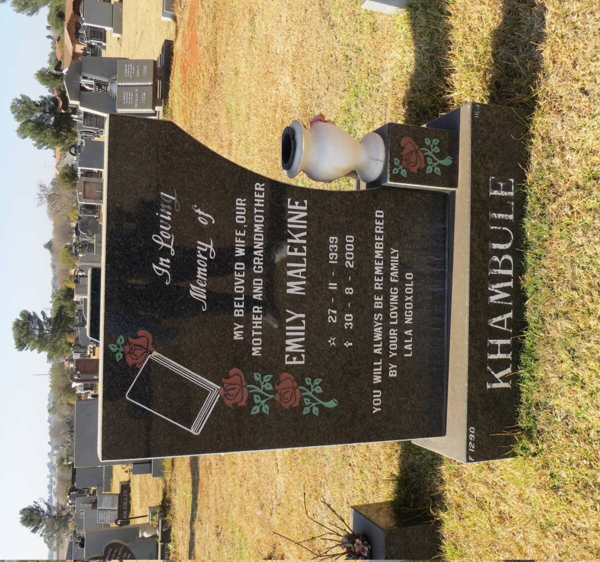 KHAMBULE Emily Malekine 1939-2000