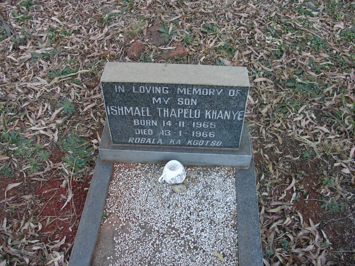KHANYE Ishmael Thapelo 1965-1966