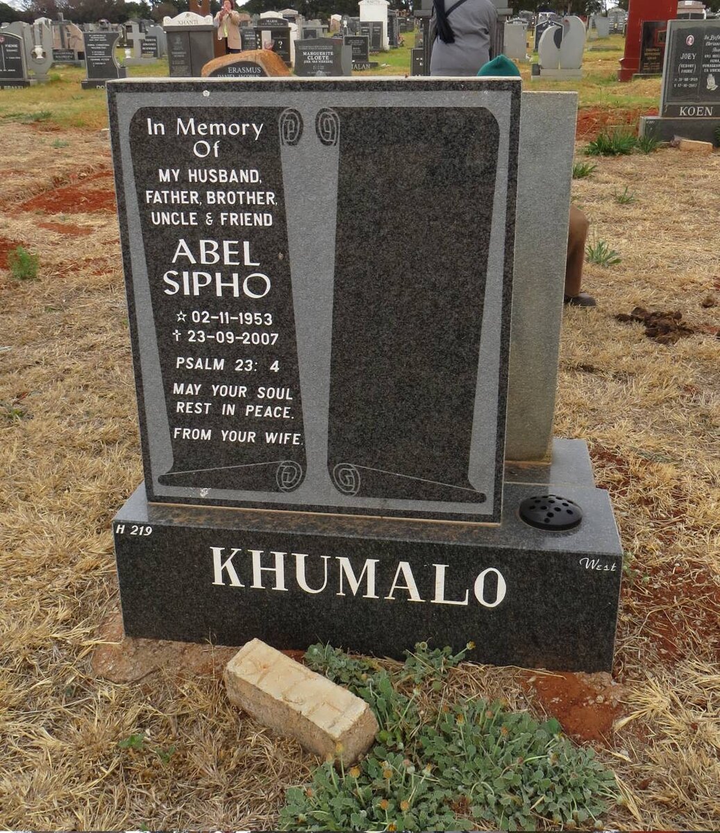 KHUMALO Abel Sipho 1953-2007