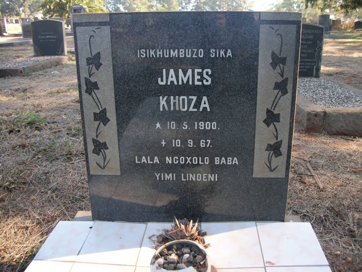 KHOZA James 1900-1967