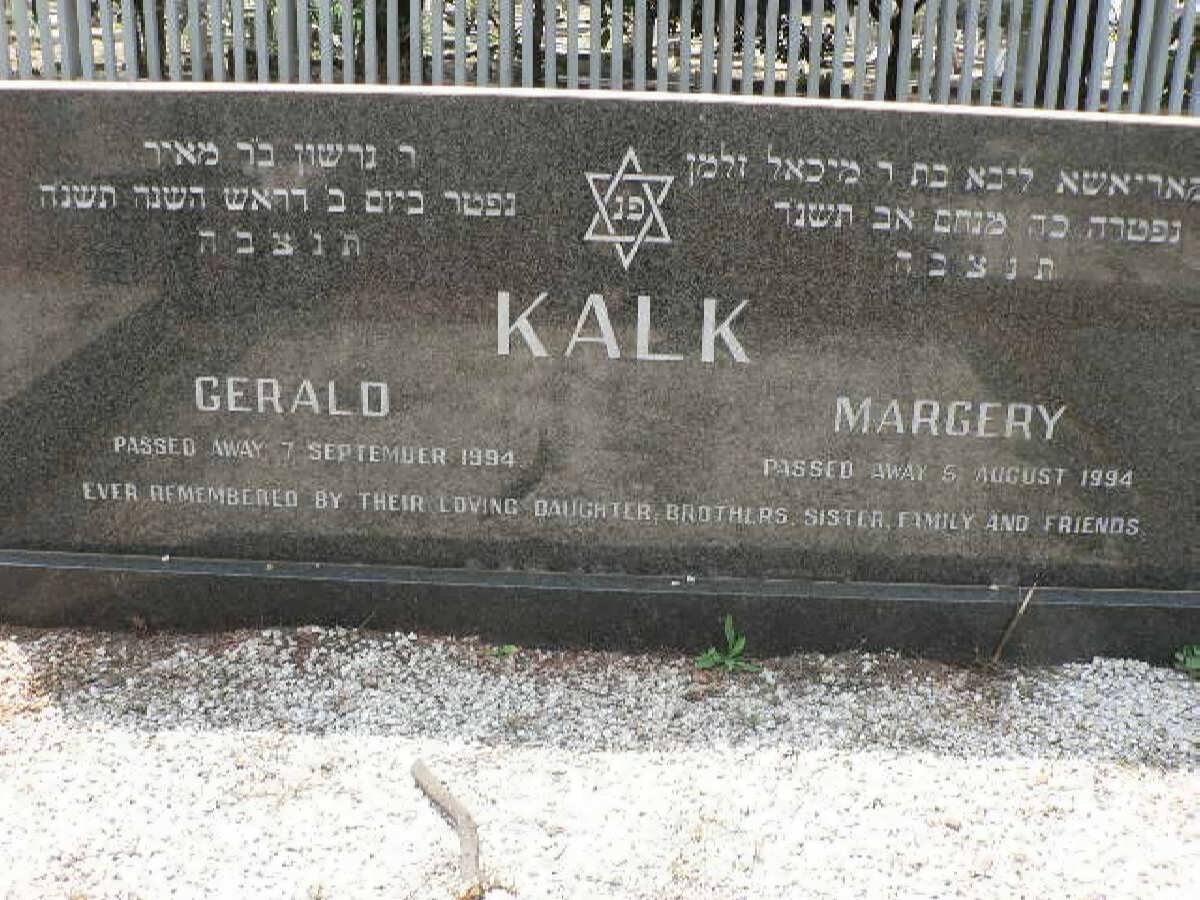KALK Gerald -1994 &amp; Margery -1994