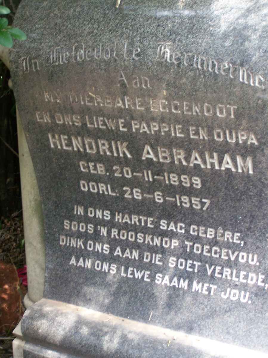 KALLMEYER Hendrik Abraham 1899-1957