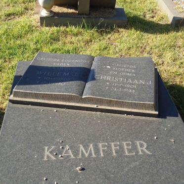 KAMFFER Willem J. ?-1980 &amp; Christiaan J. 1901-1985