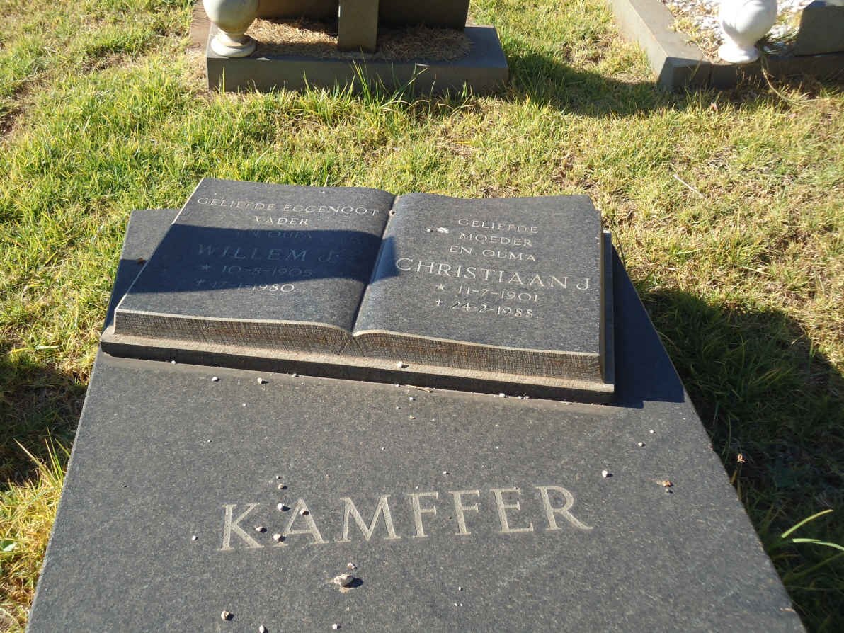 KAMFFER Willem J. ?-1980 &amp; Christiaan J. 1901-1985