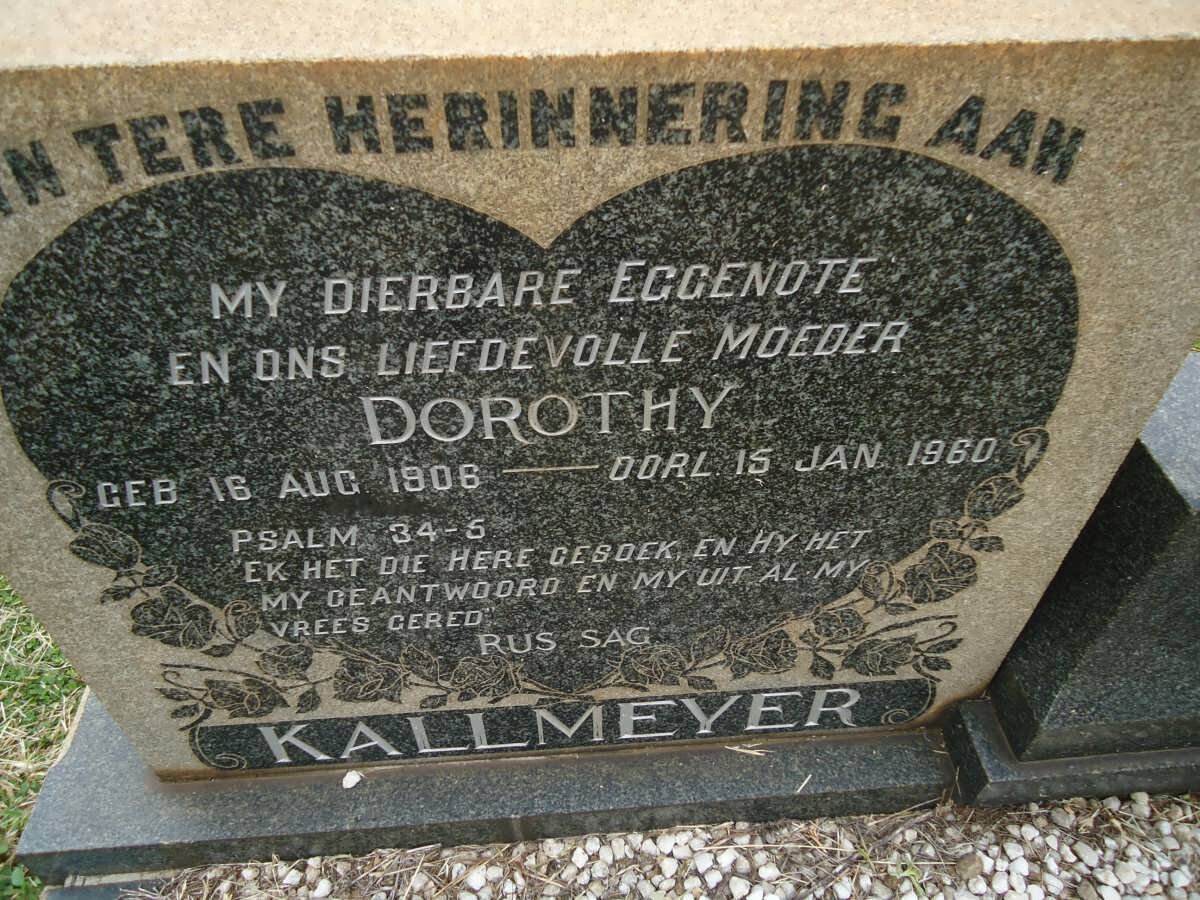 KALLMEYER Dorothy 1906-1960