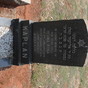 KAPLAN Bluma Rona -1934