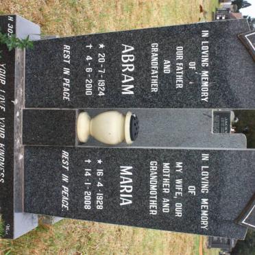 KABINI Abram 1924-2010 &amp; Maria 1928-2008