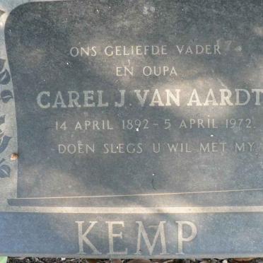KEMP Carel J. van Aardt 1892-1972