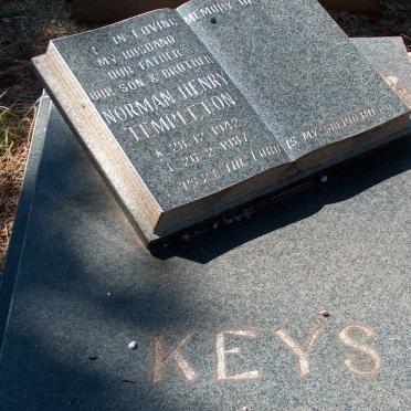 KEYS Norman Henry Templeton 1942-1987
