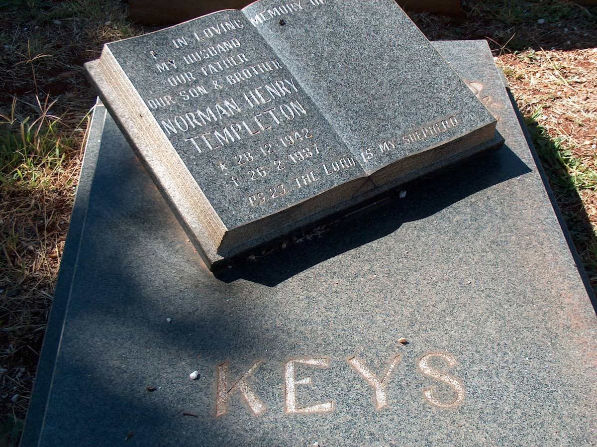 KEYS Norman Henry Templeton 1942-1987
