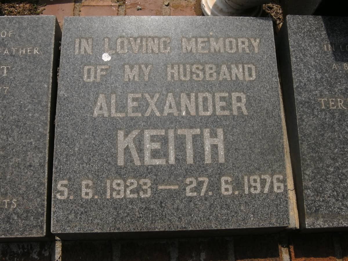 KEITH Alexander 1923-1976