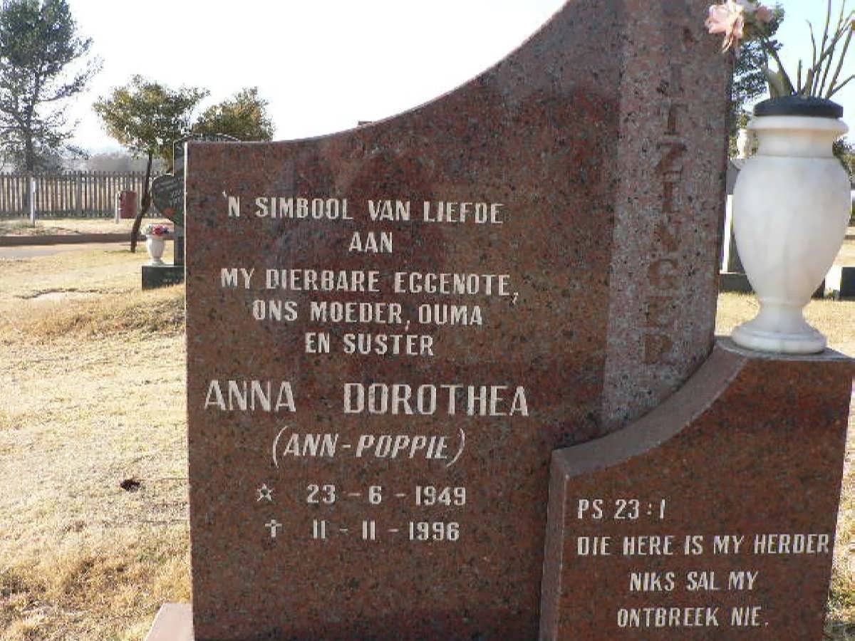 KRITZINGER Anna Dorothea 1949-1996