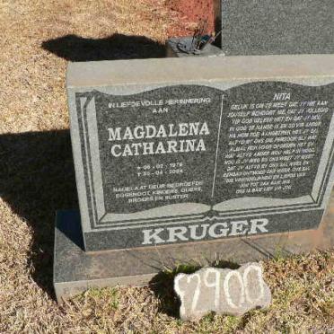 KRUGER Magdalena Catharina 1976-2004