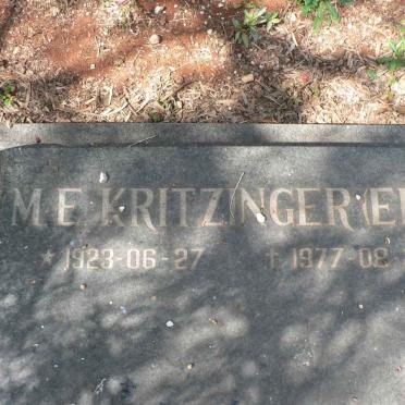KRITZINGER M.E. nee ELS 1923-1977