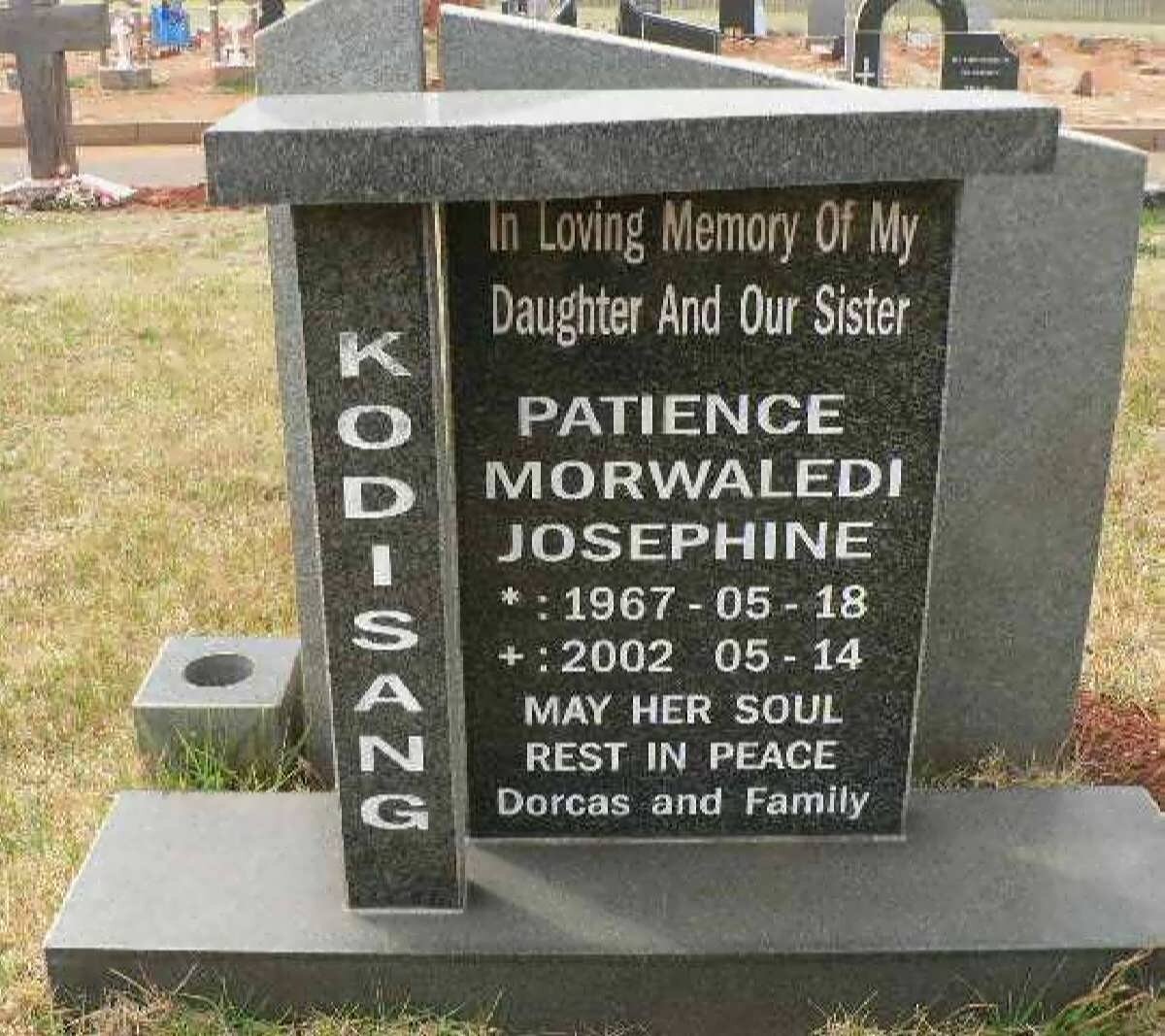 KODISANG Patience Morwaledi Josephine 1967-2002