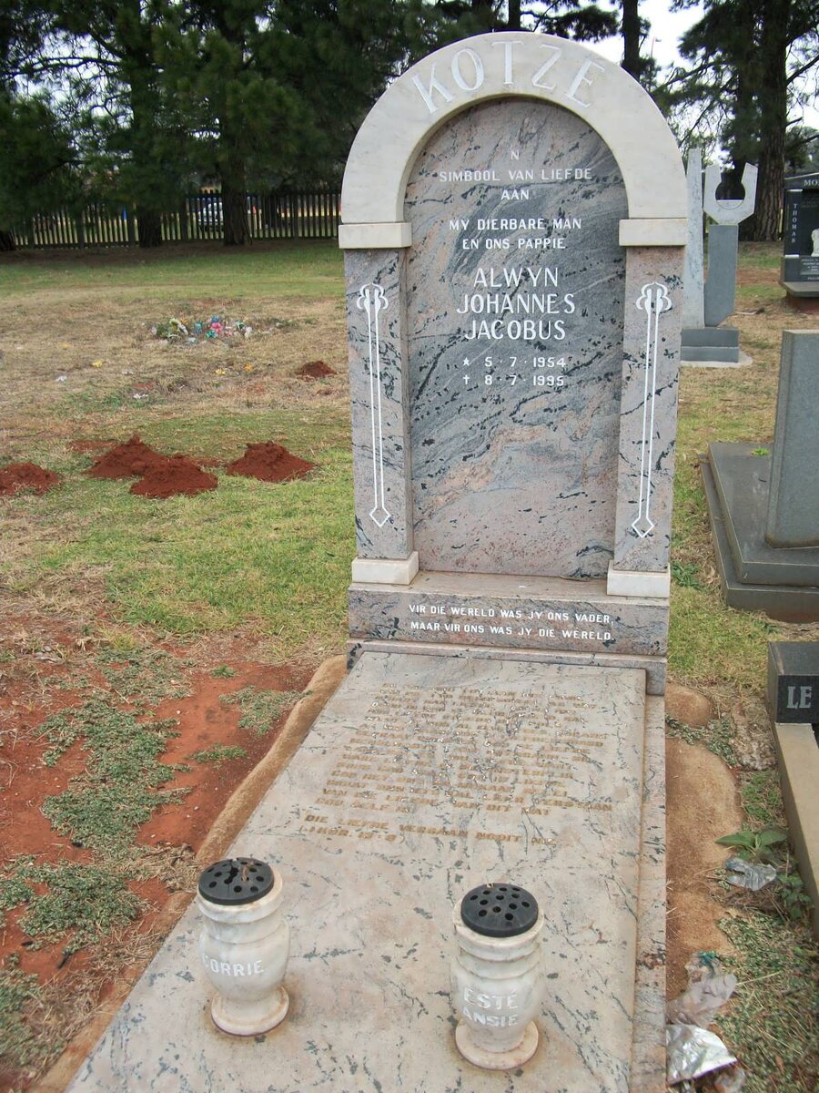 KOTZE Alwyn Johannes Jacobus 1954-1995