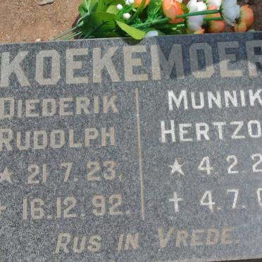 KOEKEMOER Diederik Rudolph 1923-1992 :: KOEKEMOER Munnik Hertzog 1923-2005