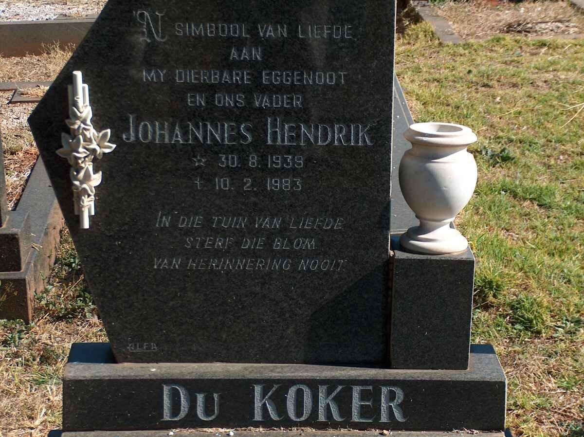 KOKER Johannes Hendrik, du 1939-1983
