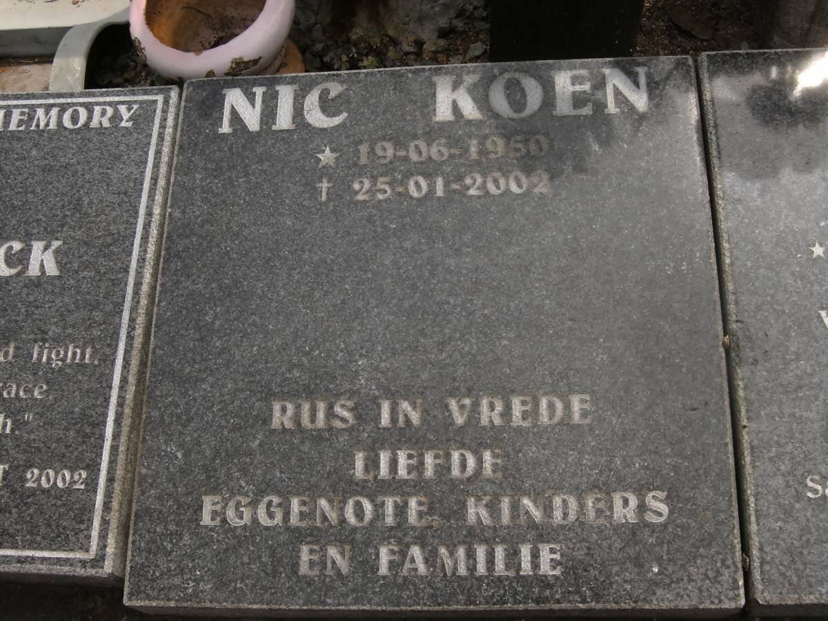 KOEN Nic 1959-2002