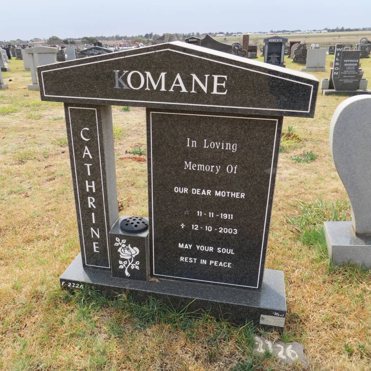 KOMANE Cathrine 1911-2003