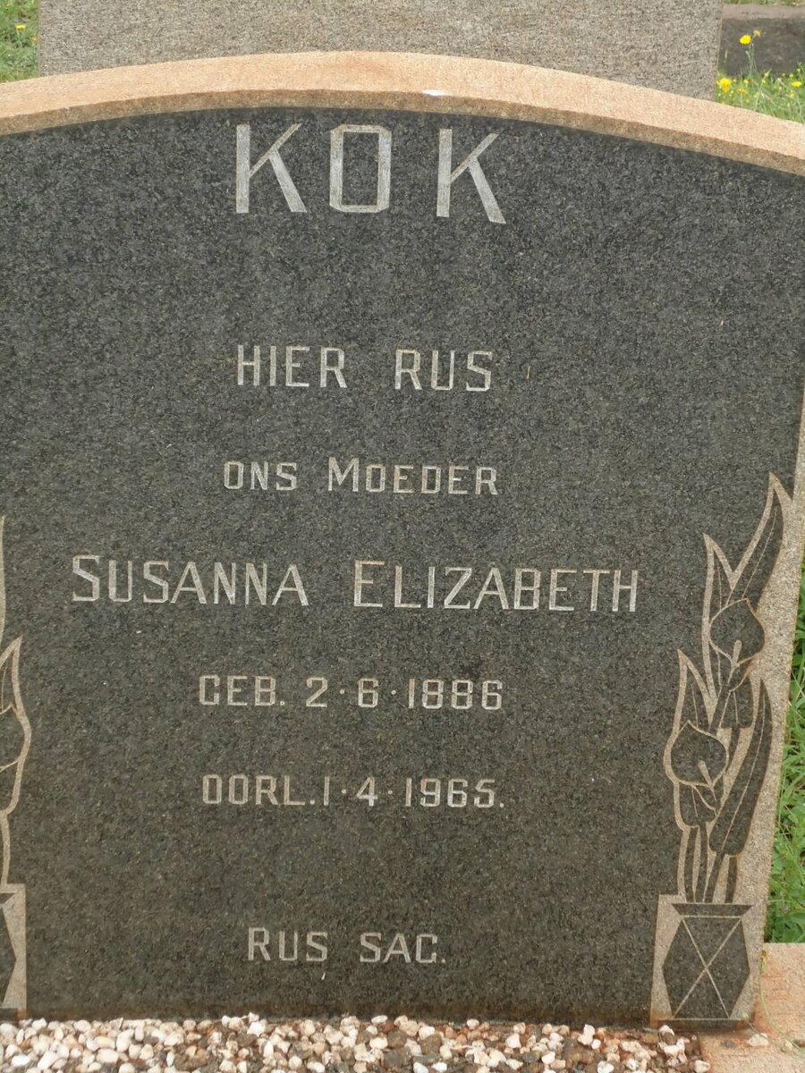 KOK Susanna Elizabeth 1886-1965