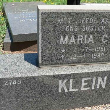 KLEIN Maria C. 1951-1990