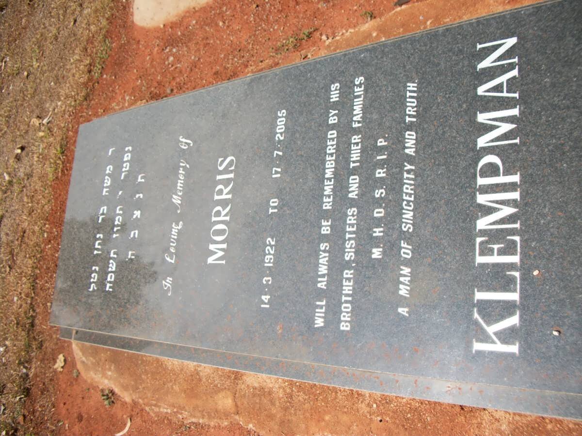 KLEMPMAN Morris 1922-2005