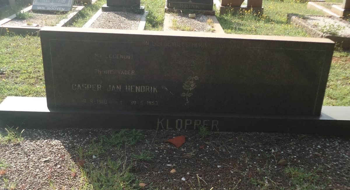 KLOPPER Casper Jan Hendrik 1910-1953