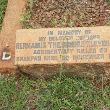 KLEYNHANS Hermanus Theodores -1937