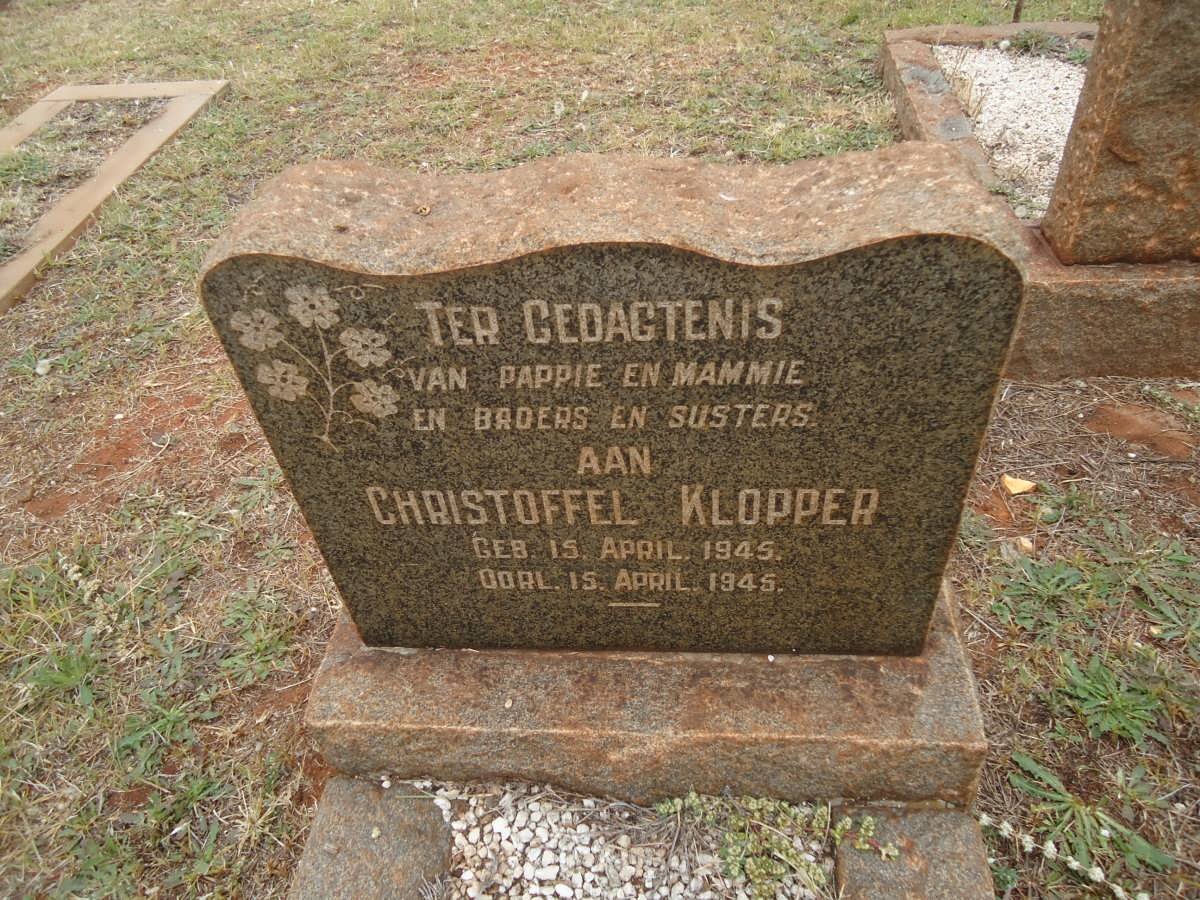 KLOPPER Christoffel 1945-1945