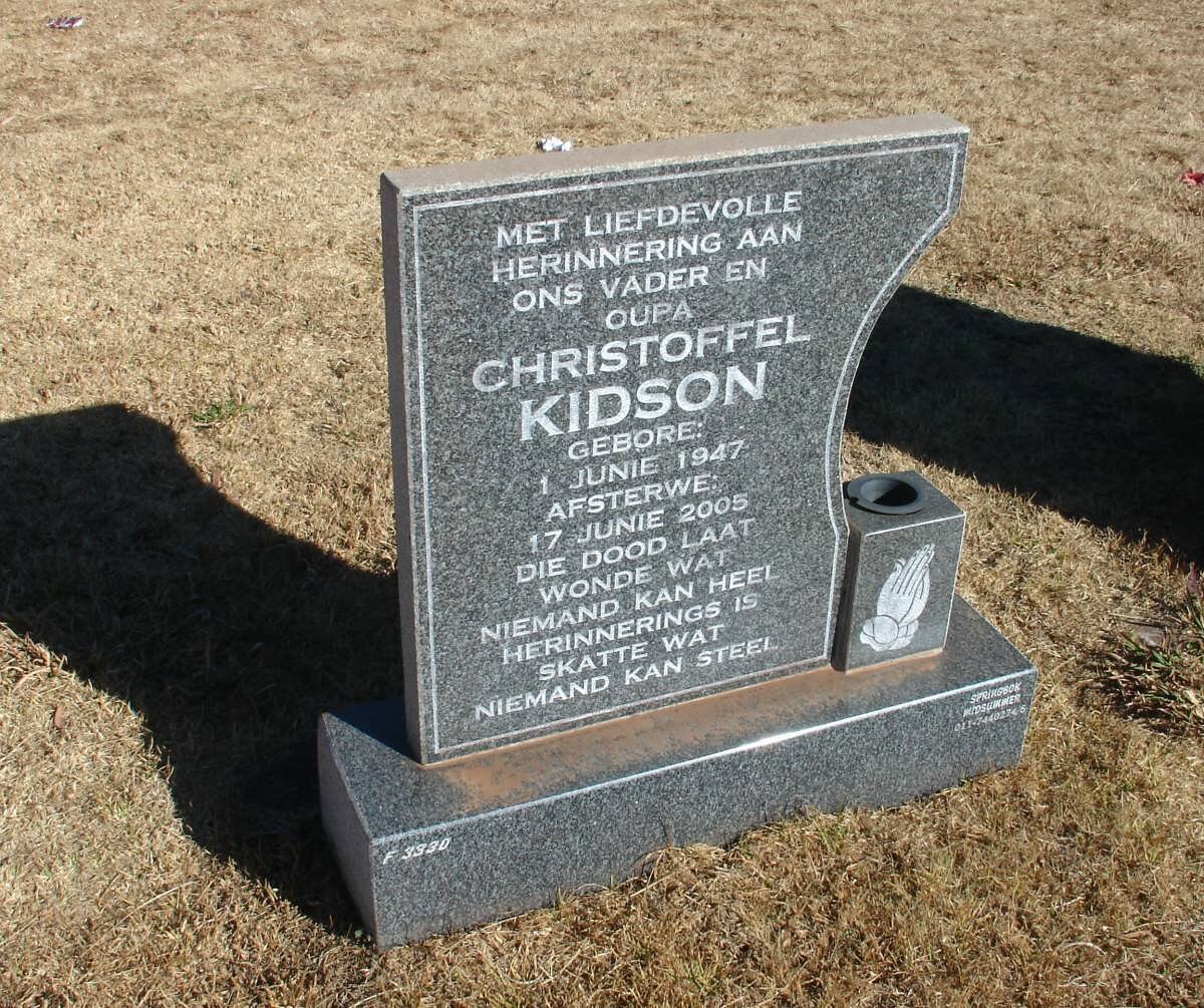 KIDSON Christoffel 1947-2005