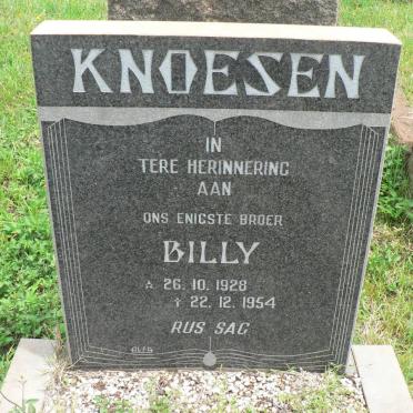 KNOESEN Billy 1928-1954