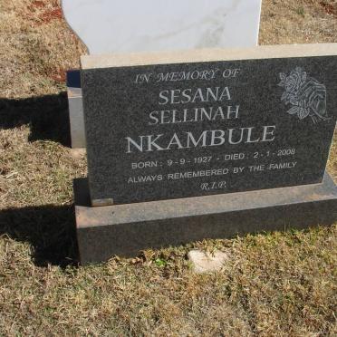 KNAMBULE Sesana Sellinah 1927-2008