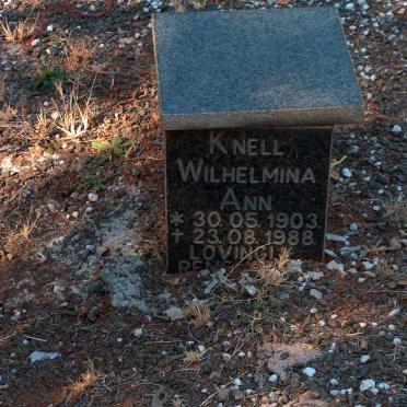 KNELL Albert Stephen -1960 &amp; Helen -1965 :: KNELL Wilhelmina Ann 1903-1988