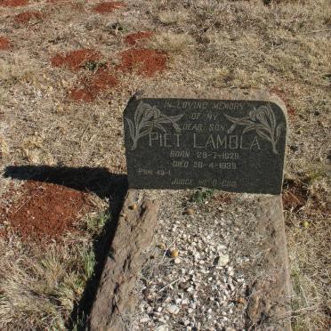 LAMOLA Piet 1929-1939