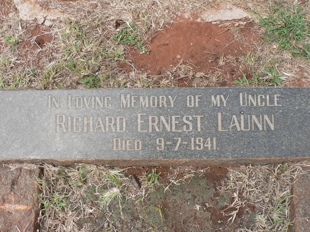 LAUNN Richard Ernest -1941