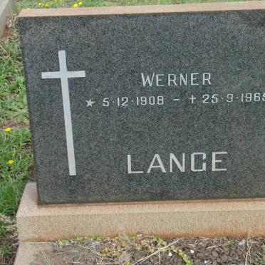 LANGE Werner 1908-1965