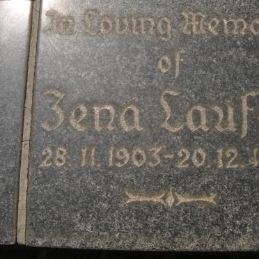 LAUFER Zena 1903-1985